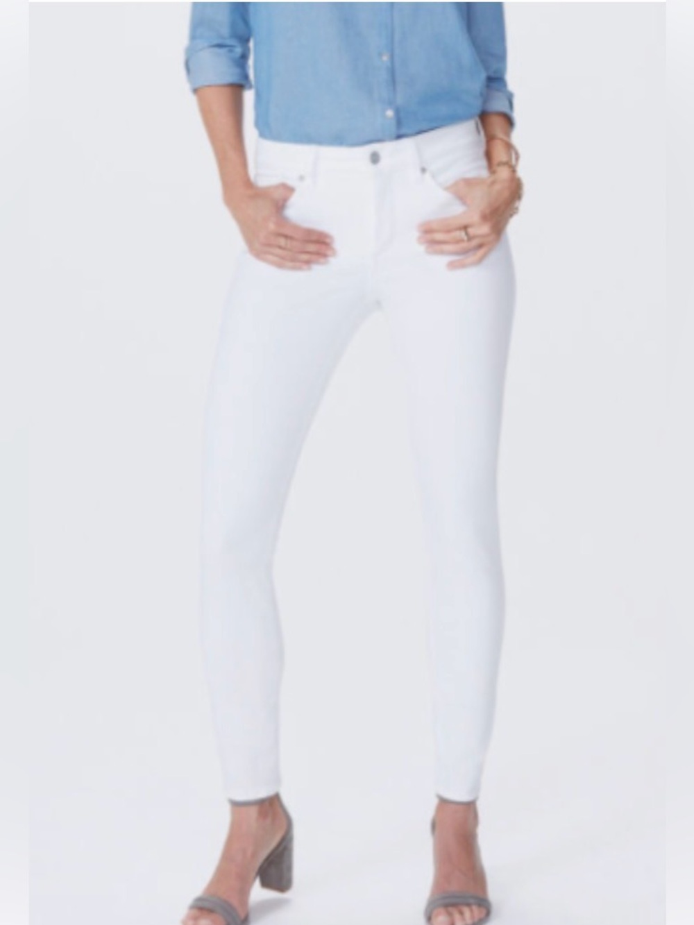 NYDJ Ami Skinny Optic White Jeans- Petite Size 14WP -NWT